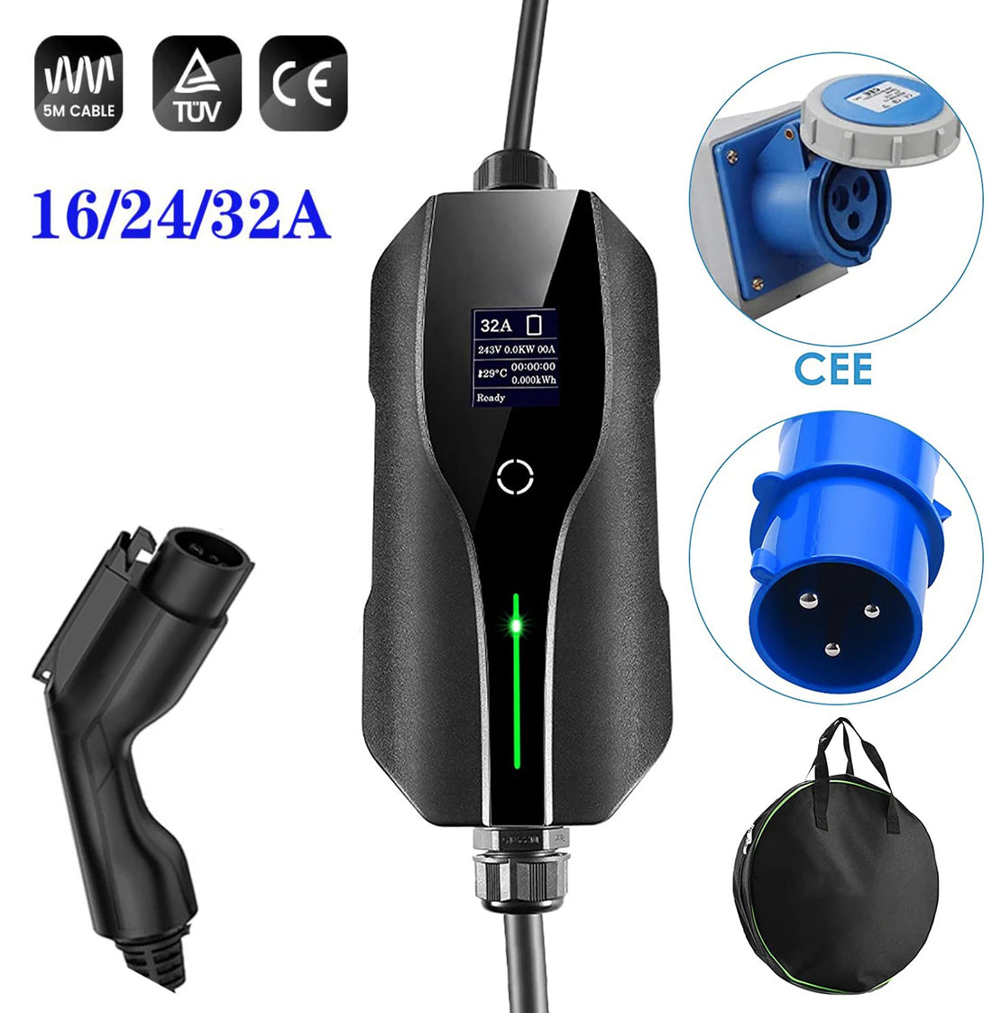 EV Home Charging Without a Wallbox: The Portable Option