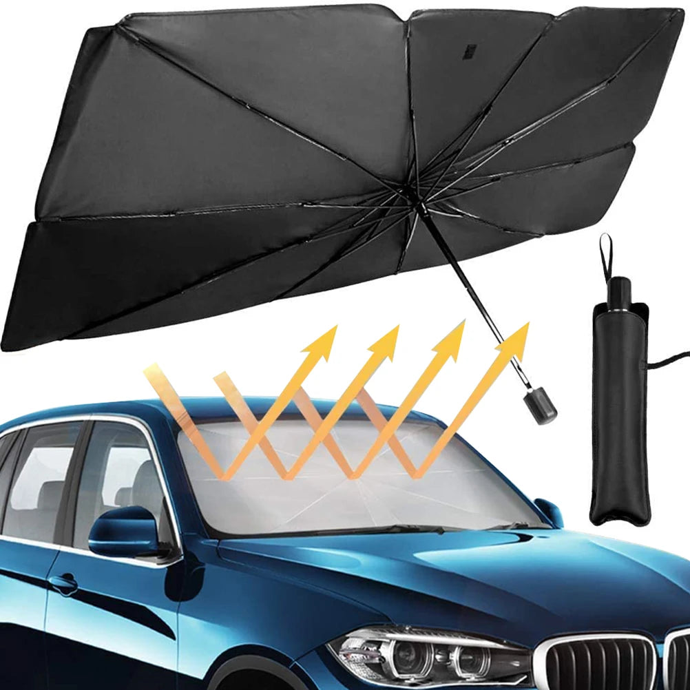 Gearyx Umbrella Windshield Sunshade — 10-Second Setup — view 3