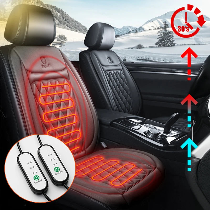 Gearyx Heat — 12V Heated Seat Cushion with Fast-Warm
