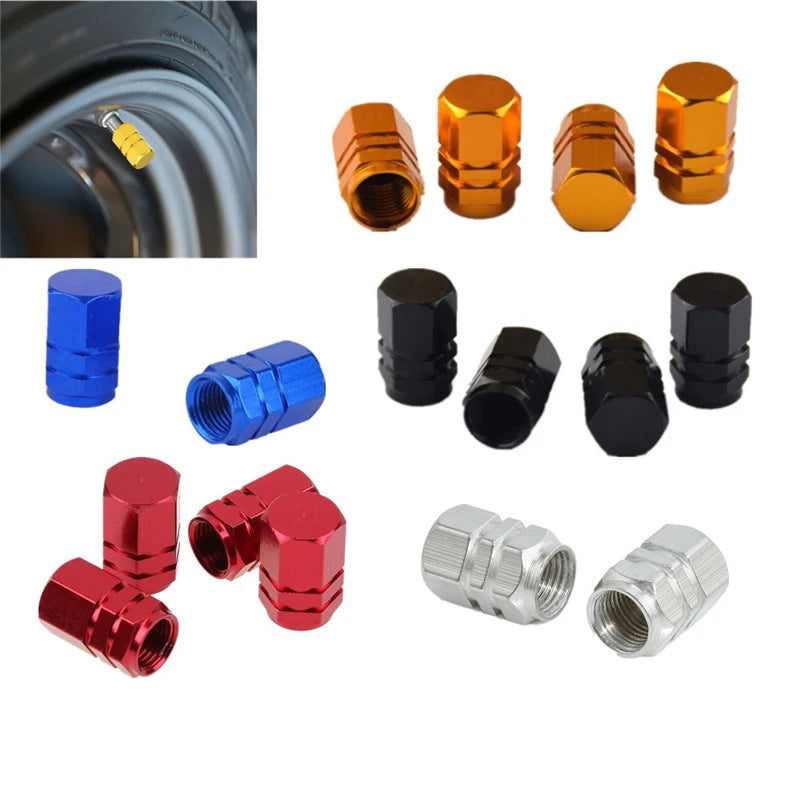 Gearyx Cap — Aluminum Tire Valve Caps (4-Pack)