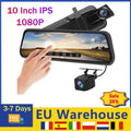 Gearyx Vision Mirror — 10" Rearview Mirror Dash Cam (Front + Rear)