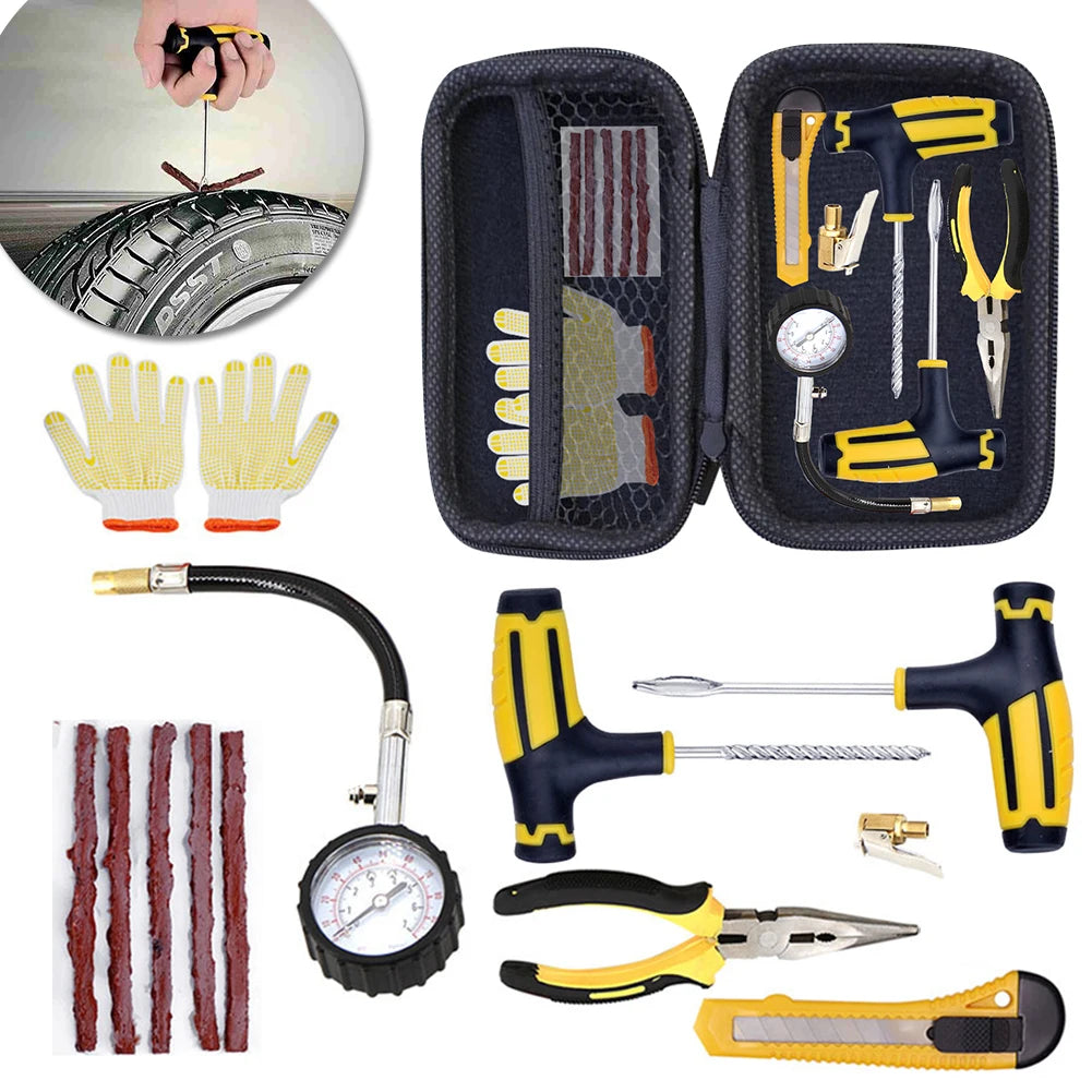 Gearyx Fix — Complete Tire Puncture Repair Kit (56pc)