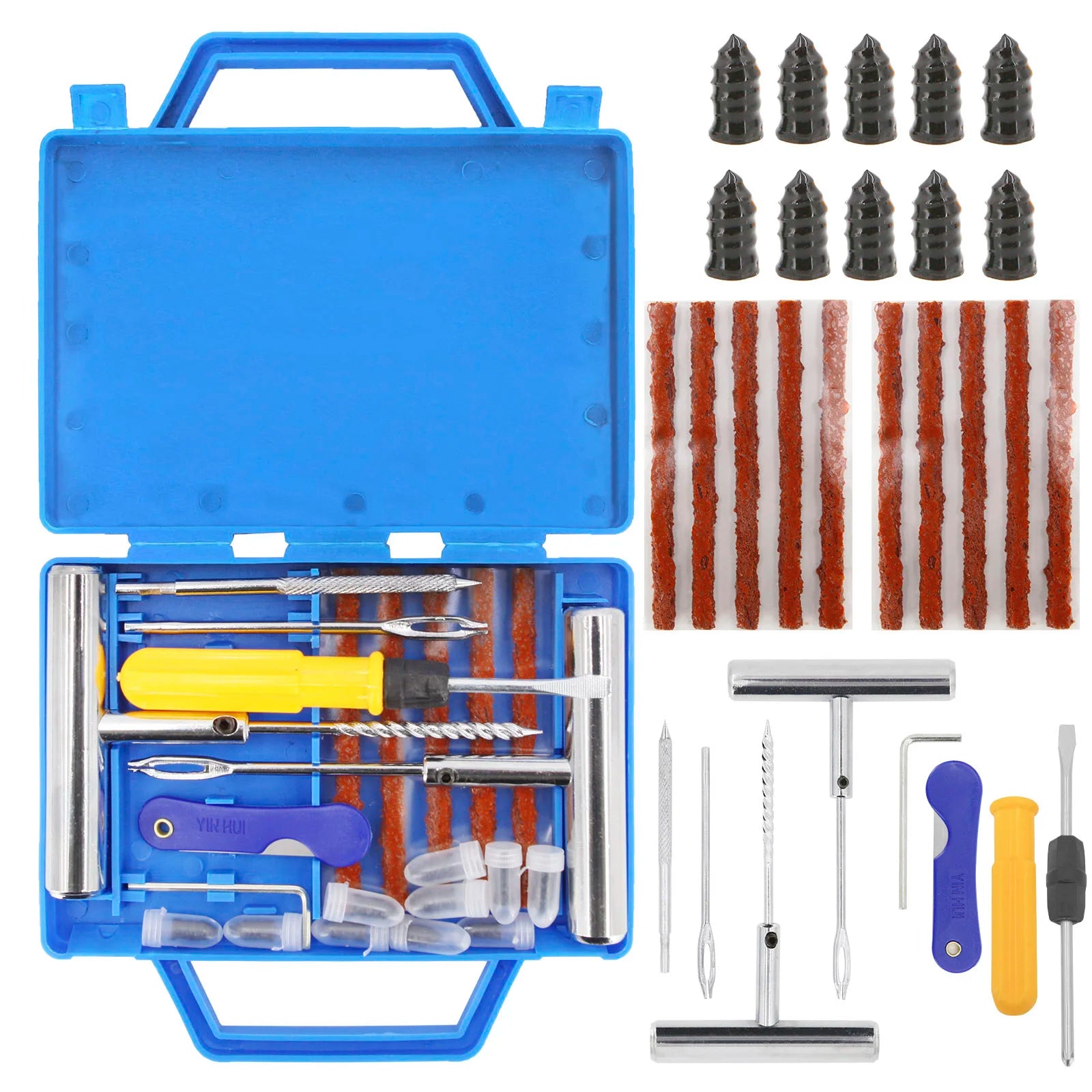 Gearyx Fix — Complete Tire Puncture Repair Kit (56pc)
