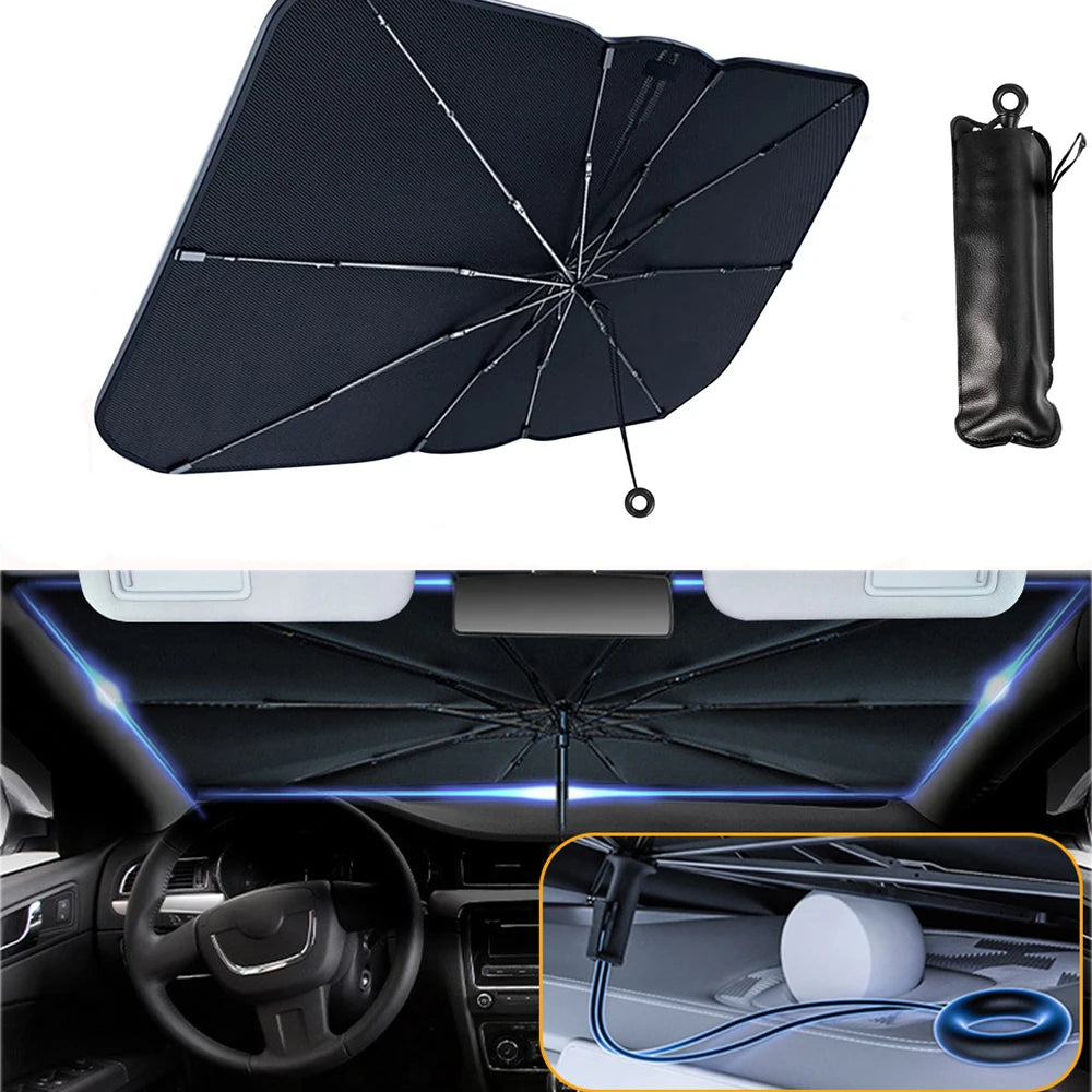 Gearyx Umbrella Windshield Sunshade — 10-Second Setup — view 2