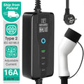 Gearyx Charge Lite — Travel EV Charger 16A (Dual Voltage)