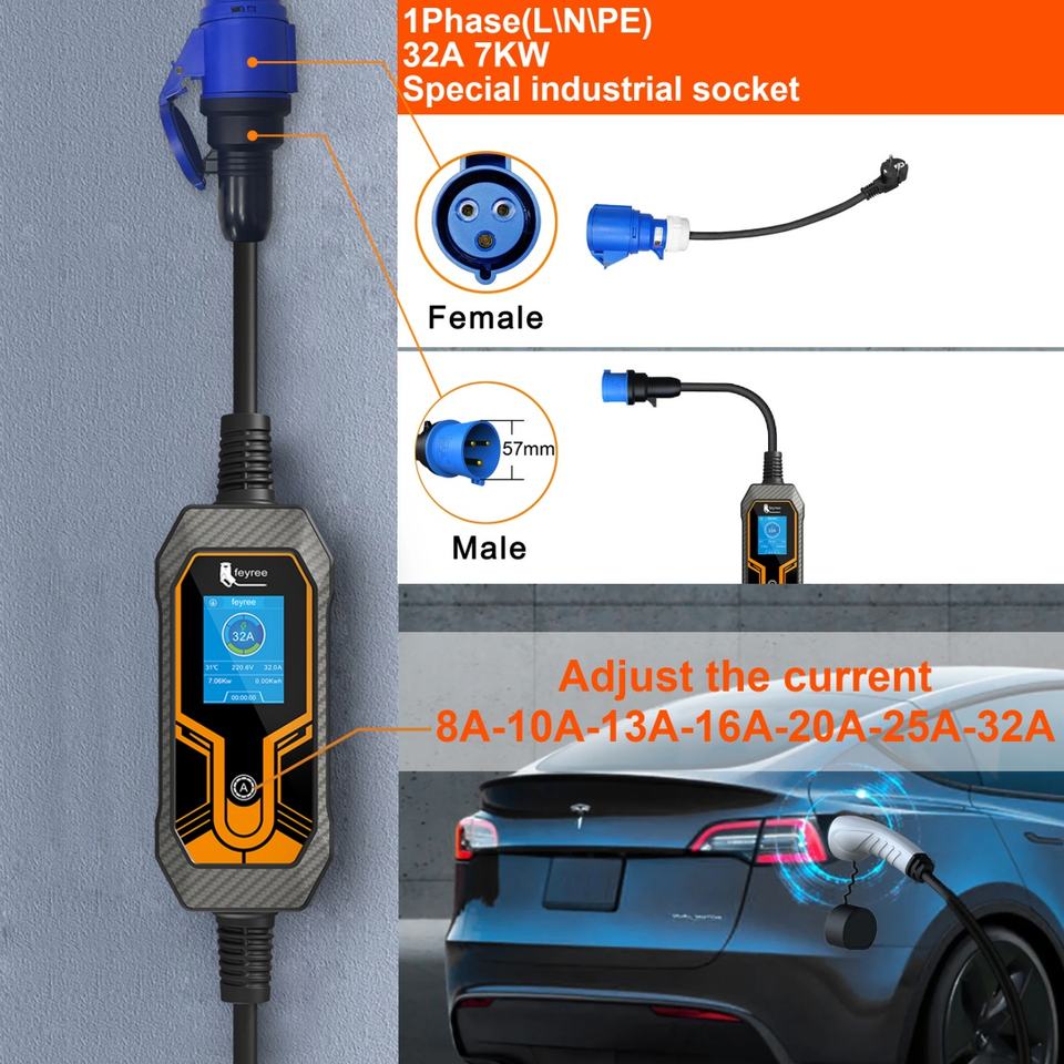 Gearyx Charge — Portable Level 2 EV Charger 40A (9.6kW) — view 2