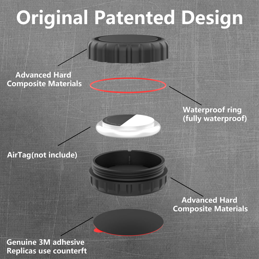 Gearyx Tag — Hidden AirTag Holders for Car (2-Pack) — view 4