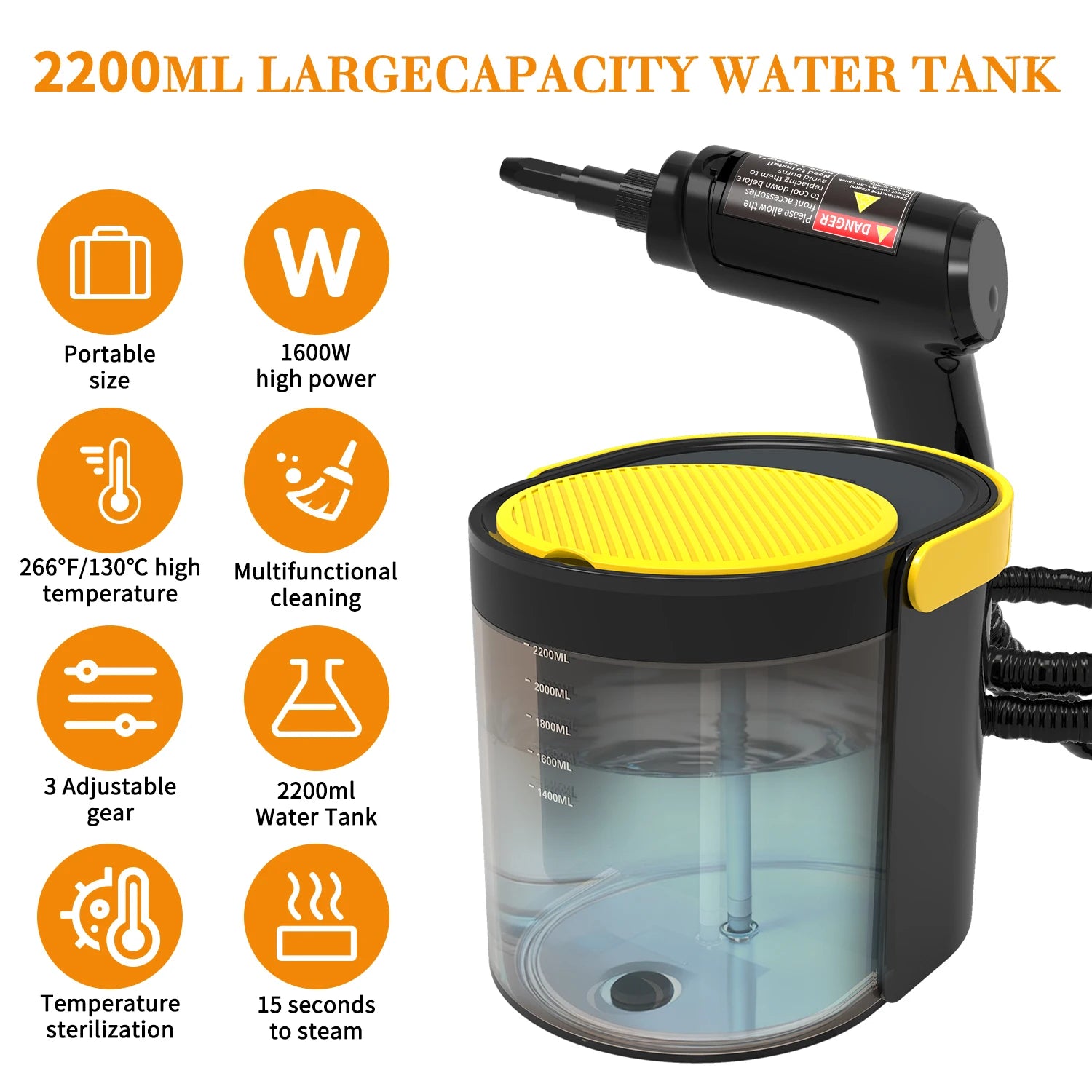 Gearyx Steam — Handheld Interior Steam Cleaner — view 3