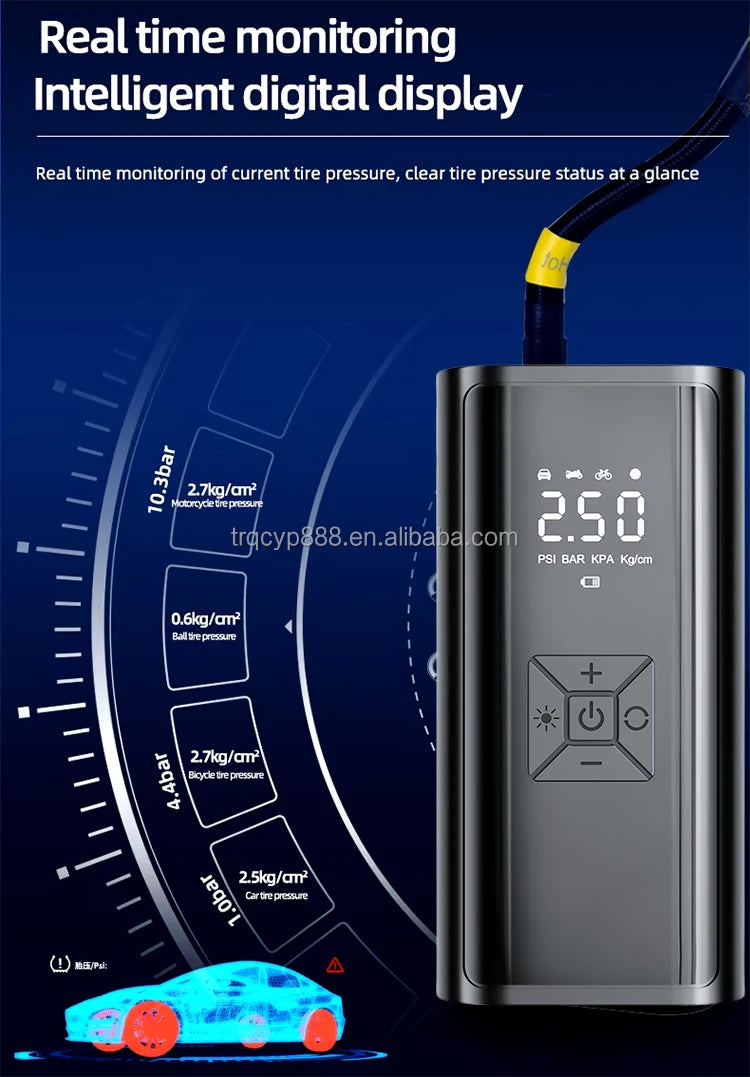 Gearyx Air — Smart Cordless Tire Inflator with Auto-Stop — view 2