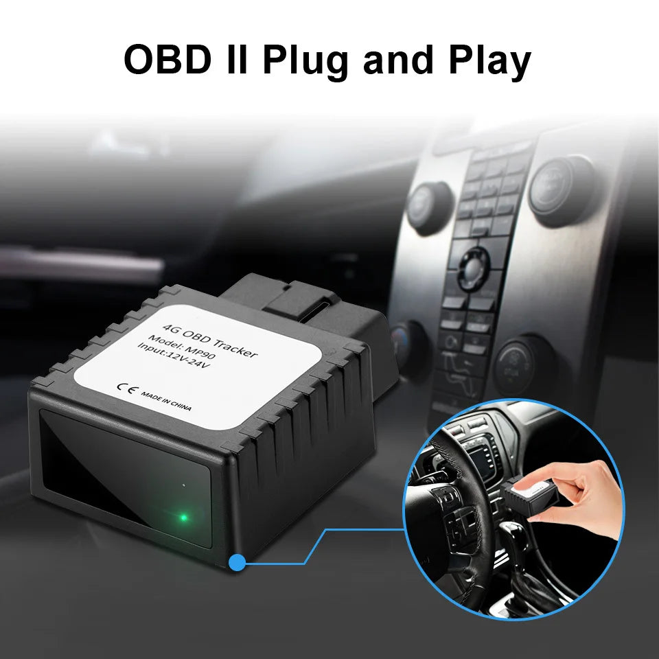 Gearyx Track — Plug-In GPS Car Tracker (OBD, No Battery)