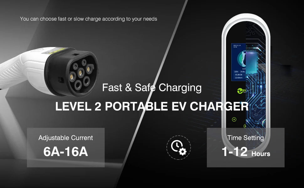 Gearyx Charge Lite — Travel EV Charger 16A (Dual Voltage) — view 2