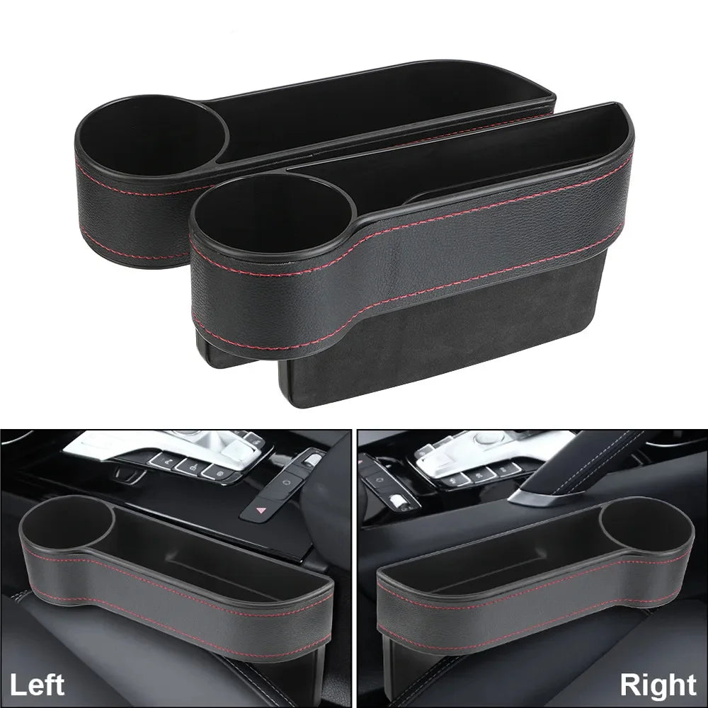 Gearyx Gap — Seat Gap Organizer with Cup Holder (Pair)