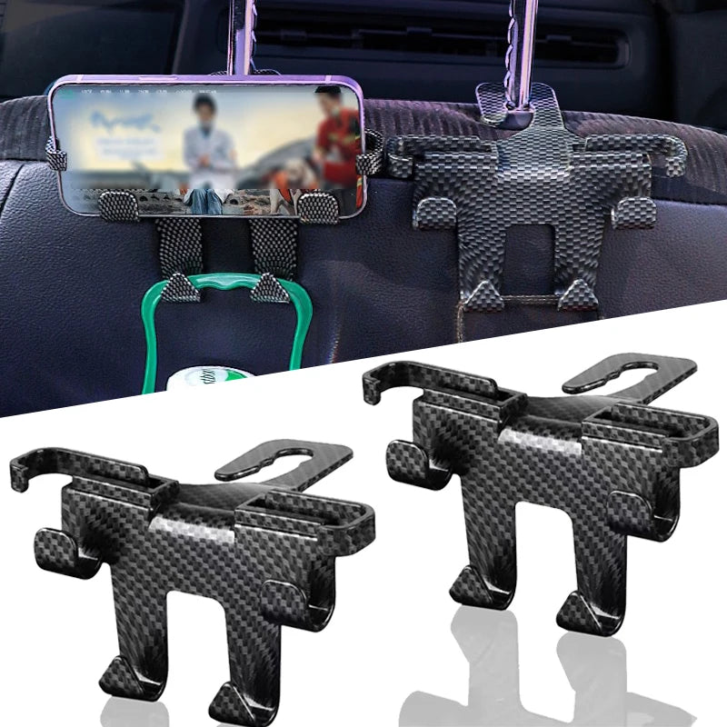 Gearyx Hooks — Headrest Hangers with Phone Notch (4-Pack) — view 3