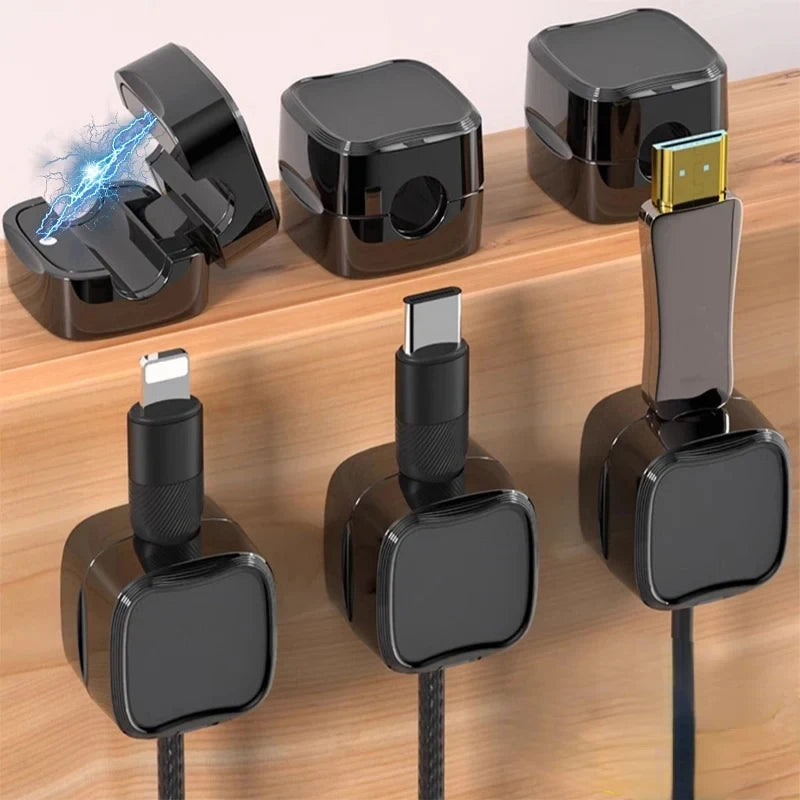Gearyx Snap — Magnetic Cable Holders (3-Pack)