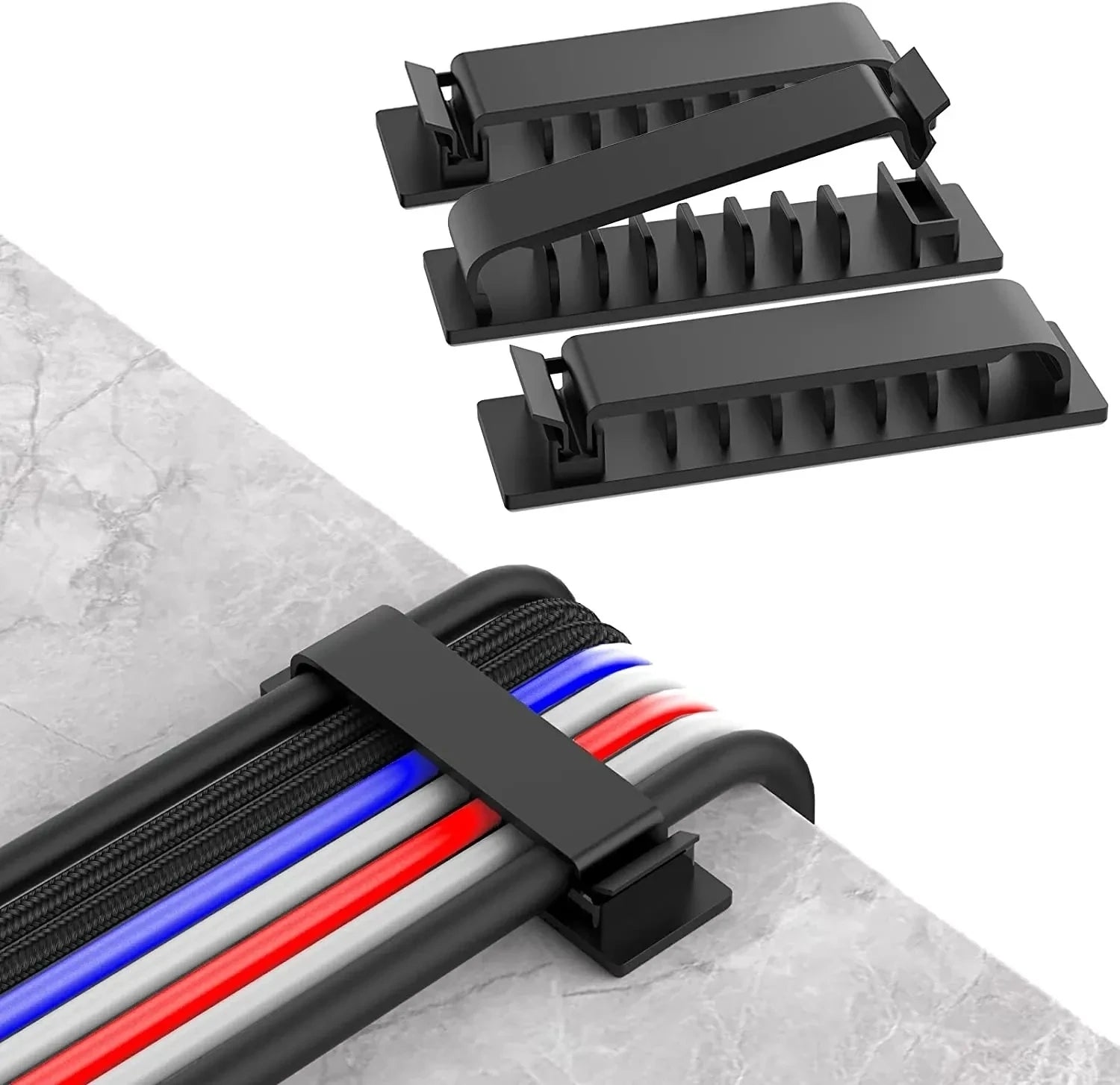 Gearyx Clip — Cable Organizer Clips (6-Pack)