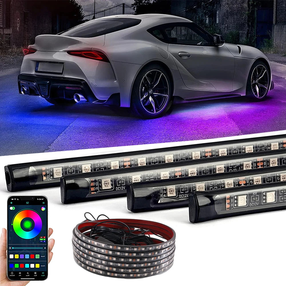 Gearyx Aura — Exterior Underglow Kit (App + Music Sync)