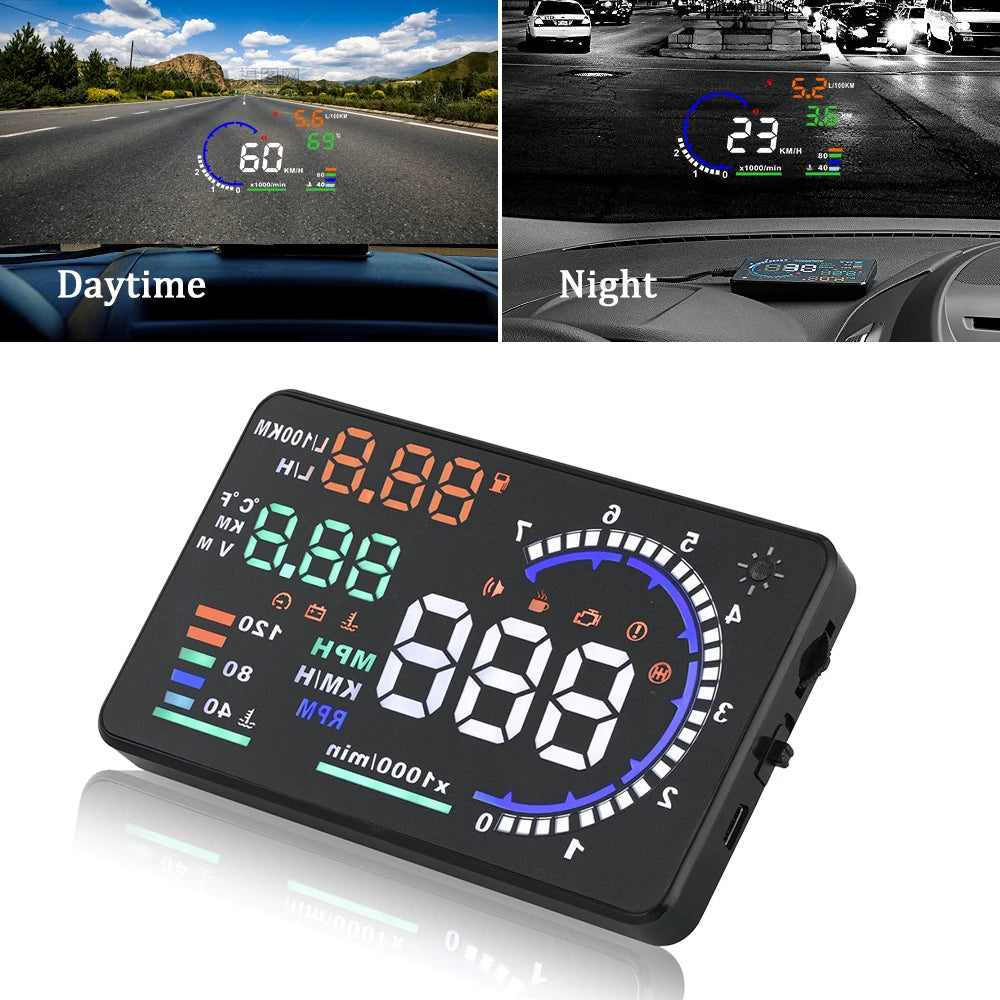 Gearyx Vision HUD — Windshield Projection Display (OBD2 + GPS) — view 3