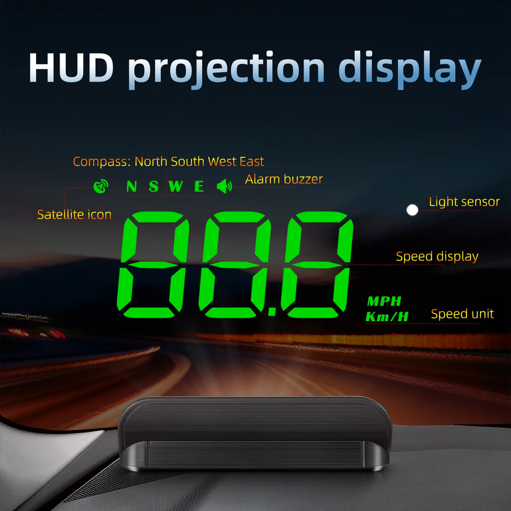 Gearyx Dash HUD Mini — GPS Speedometer Display — view 2