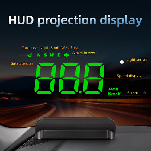 Gearyx Dash HUD Mini — GPS Speedometer Display — view 2