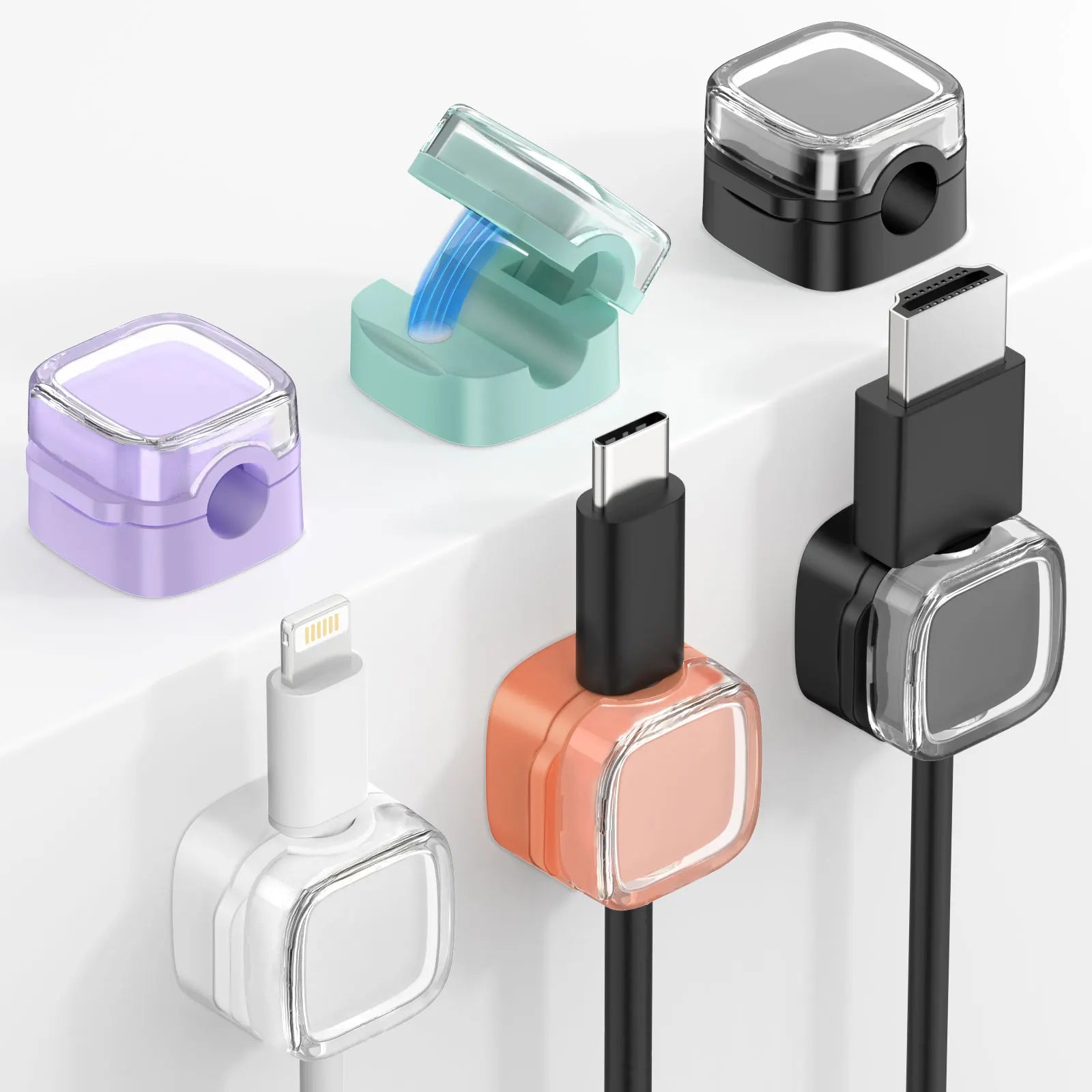 Gearyx Snap — Magnetic Cable Holders (3-Pack)