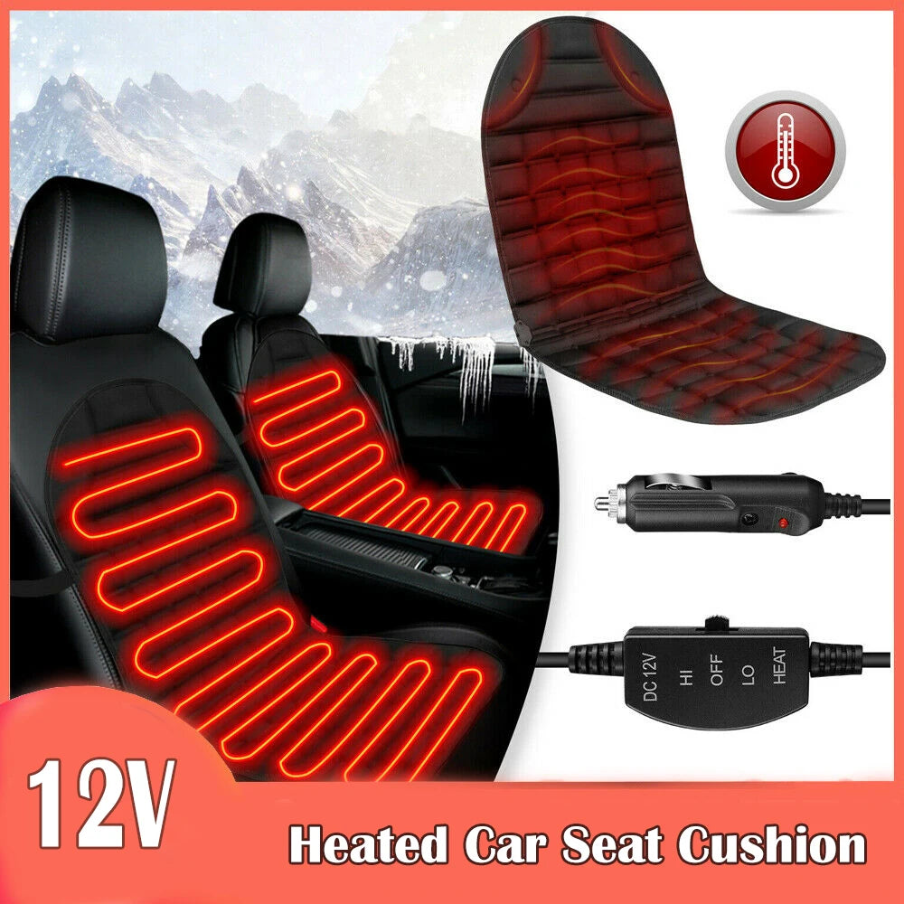 Gearyx Heat — 12V Heated Seat Cushion with Fast-Warm