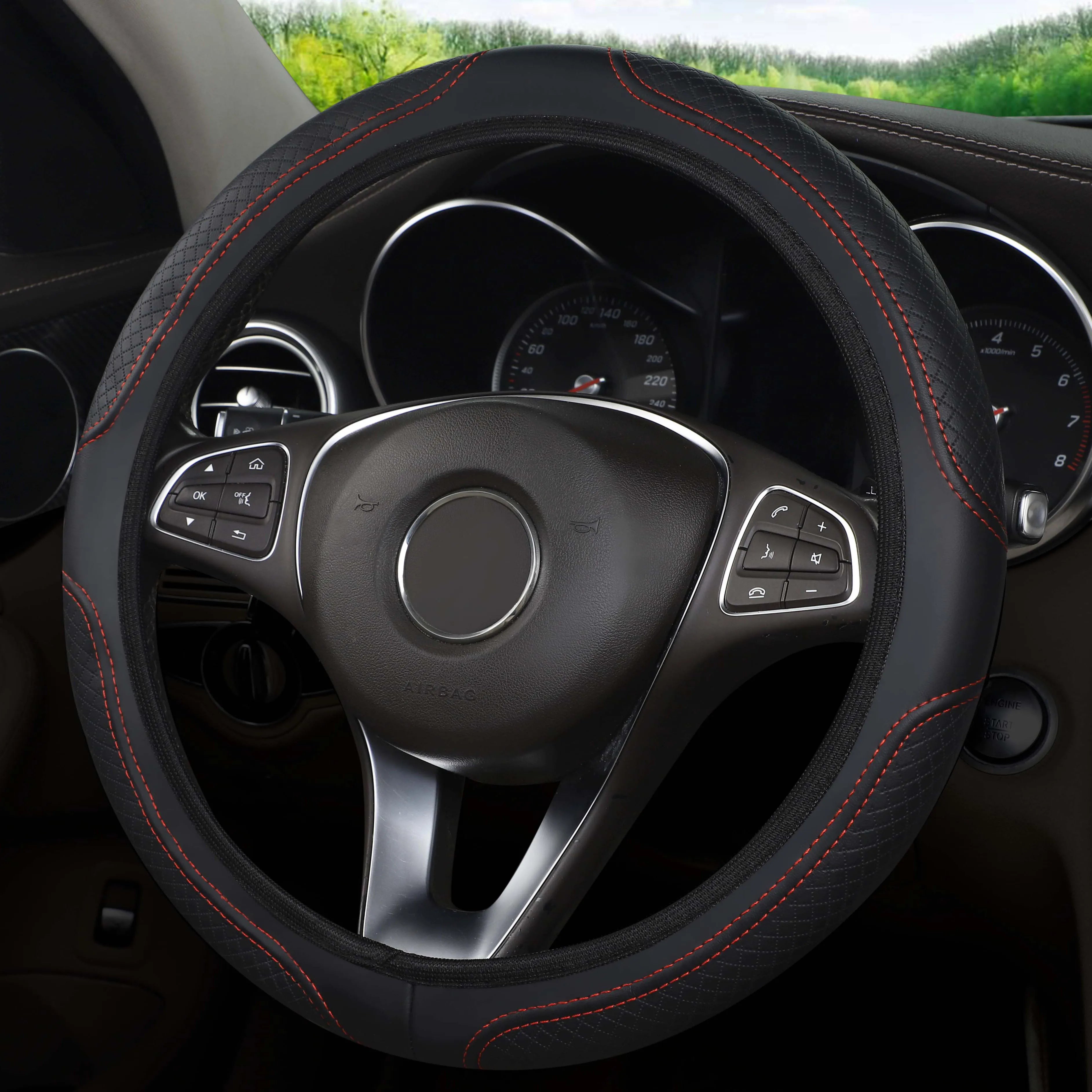 Gearyx Grip Wheel — Premium Leather Steering Wheel Cover
