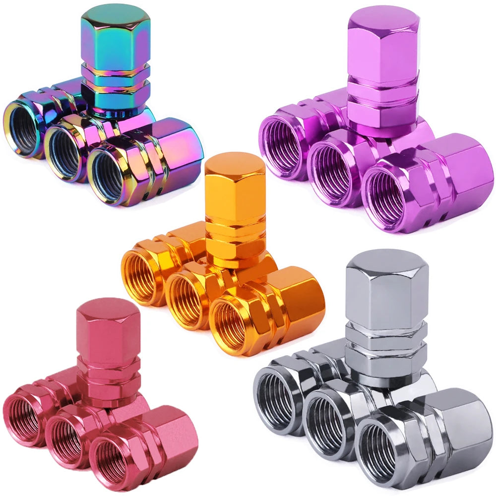 Gearyx Cap — Aluminum Tire Valve Caps (4-Pack)