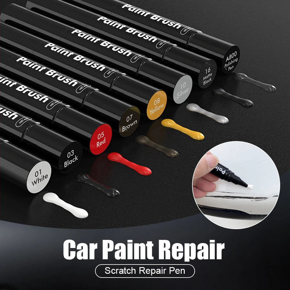 Gearyx Touch — Scratch Touch-Up Paint Pen Kit (Clear + Black + White)