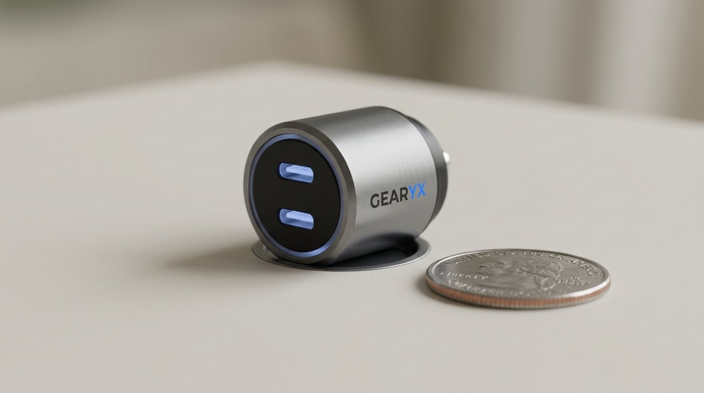 Gearyx Bolt — 65W GaN Dual USB-C Car Charger — view 2
