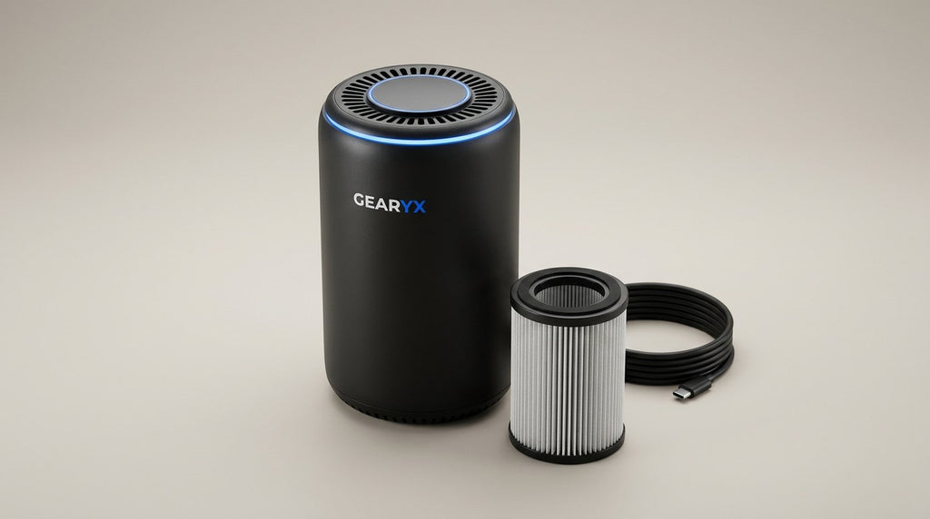 Gearyx Pure — Car Air Purifier with HEPA Filter (USB-C)