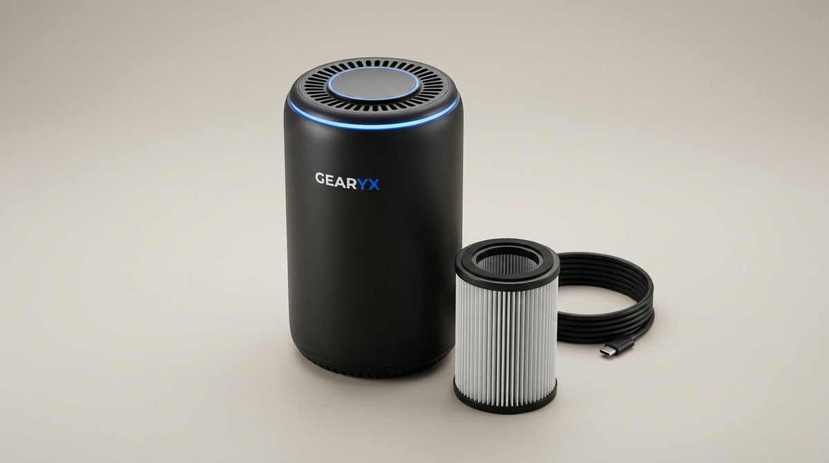 Gearyx Pure — Car Air Purifier with HEPA Filter (USB-C)