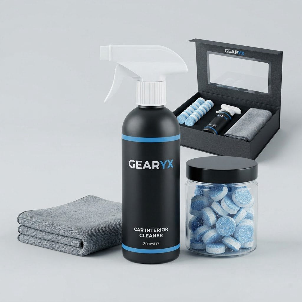 Gearyx Fresh — Cleaning Tablets + Interior Detail Spray Kit