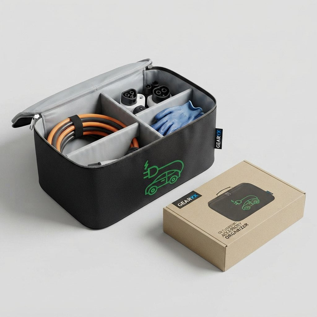 Gearyx EV Trunk & Frunk Organizer for Charging Gear