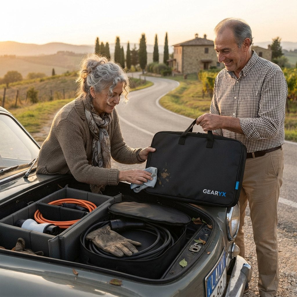 Gearyx EV Trunk & Frunk Organizer for Charging Gear — view 3
