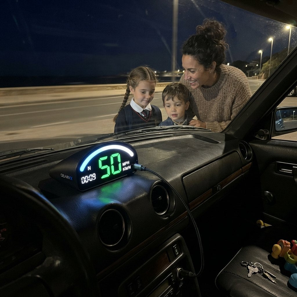 Gearyx Dash HUD Mini — GPS Speedometer Display — view 3