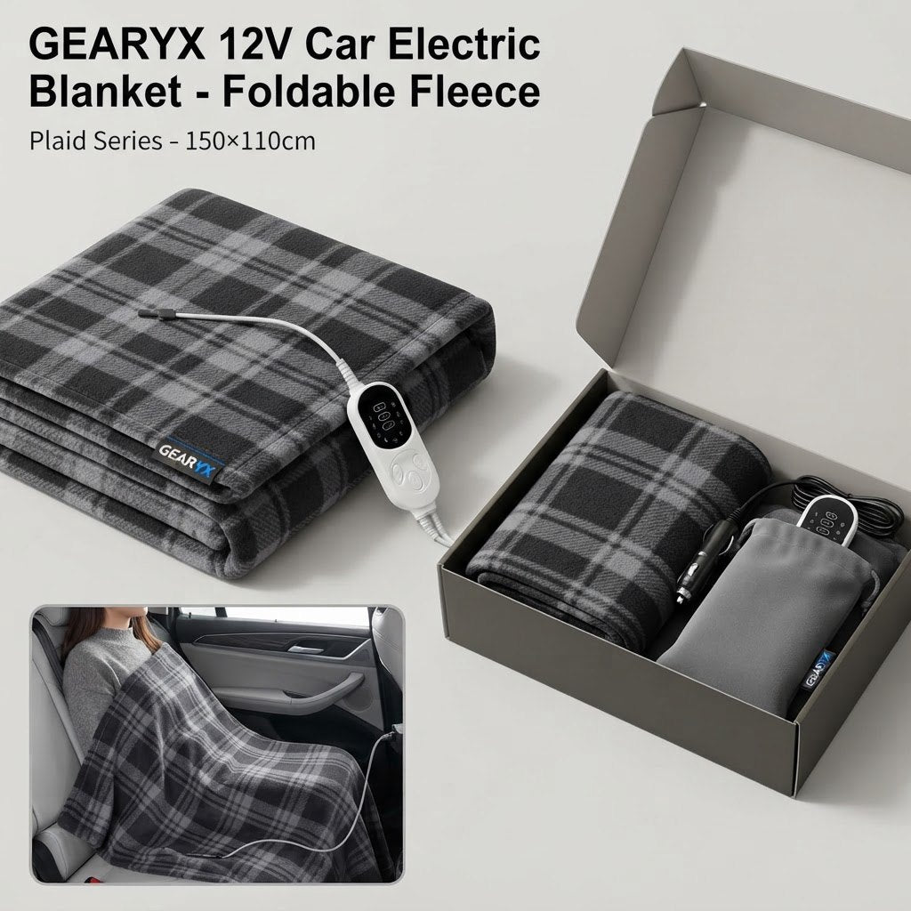 Gearyx Cozy — 12V Heated Car Blanket
