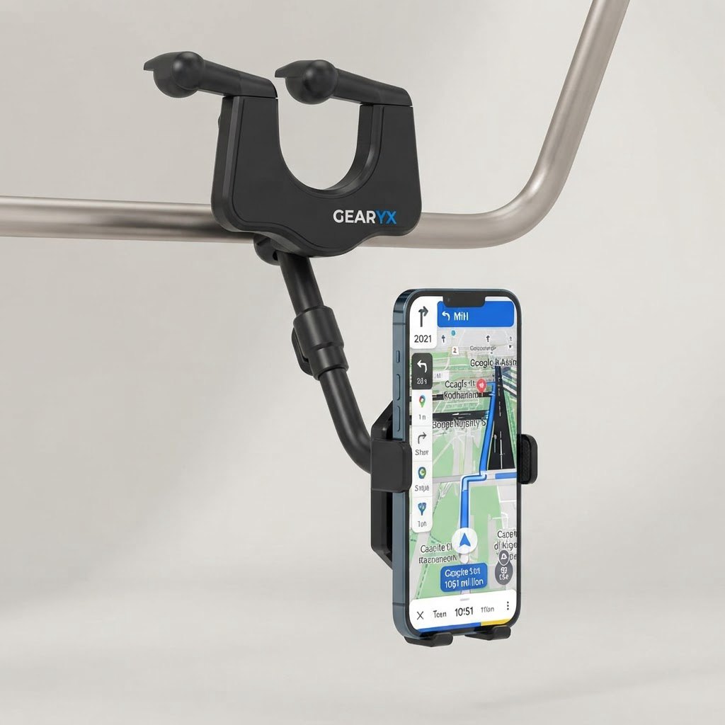 Gearyx Mirror Mount — Rearview Phone Holder