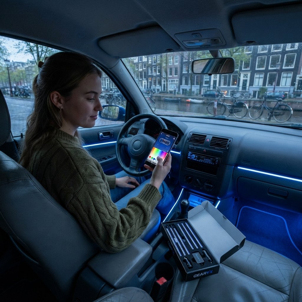 Gearyx Glow — RGBIC Interior Light Kit (App + Music Sync) — view 2
