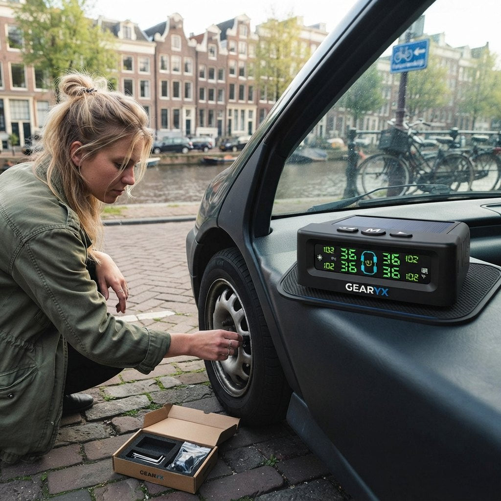 Gearyx Guard — Solar TPMS with 4 External Sensors — view 3