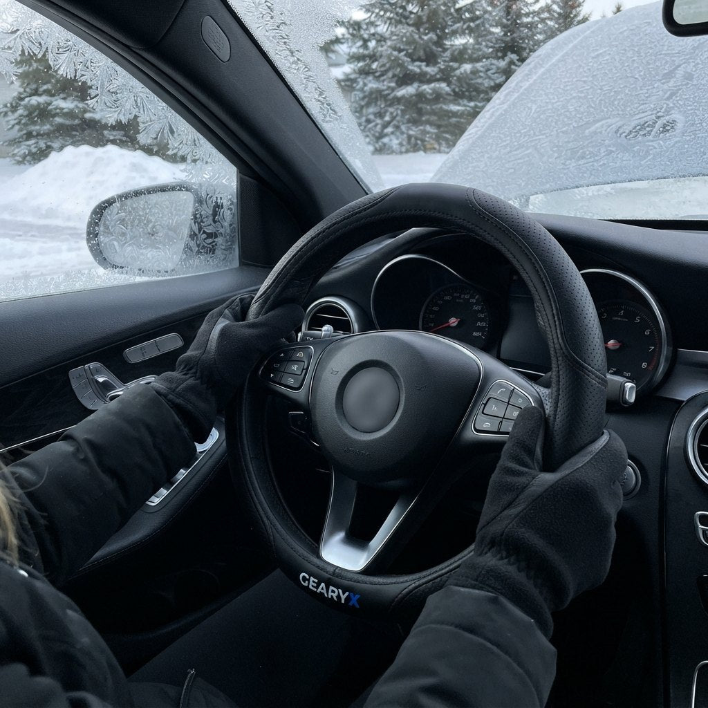 Gearyx Grip Wheel — Premium Leather Steering Wheel Cover — view 3