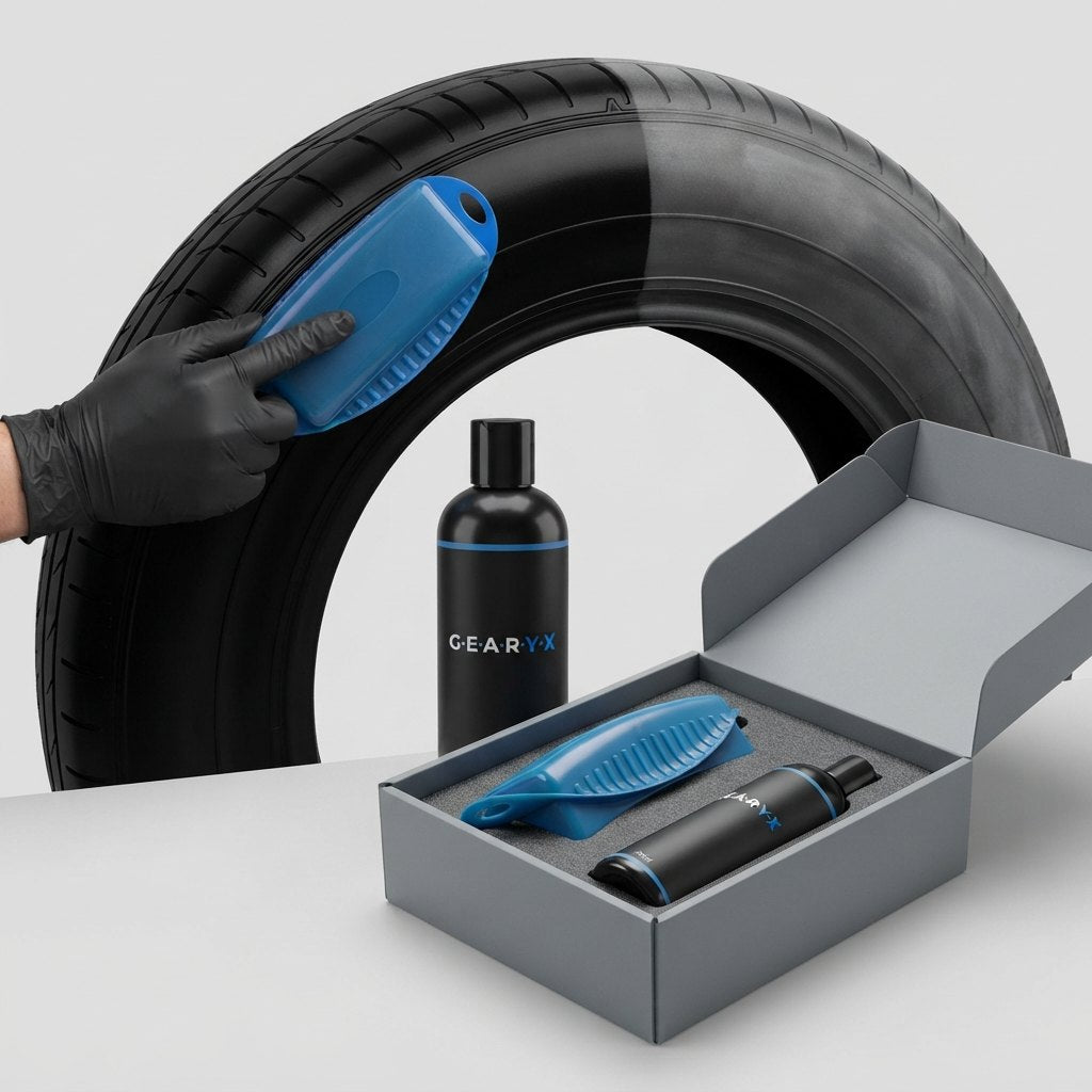 Gearyx Shine — Tire Dressing Gel + Contour Applicator