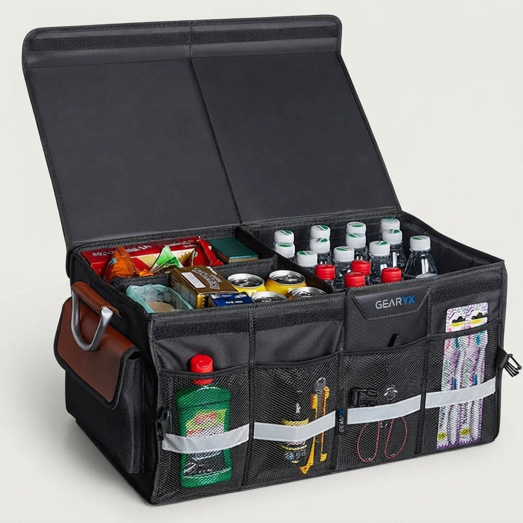 Gearyx Trunk Pro — Collapsible Trunk Organizer with Lid