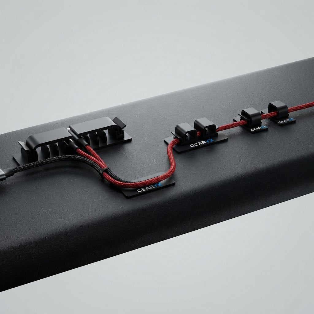 Gearyx Clip — Cable Organizer Clips (6-Pack)