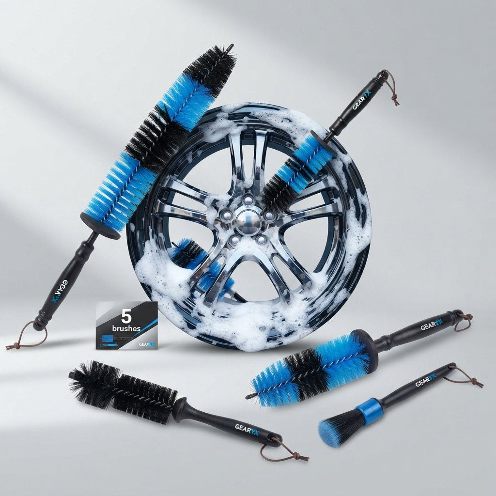 Gearyx Wheels — Complete Wheel & Rim Brush Kit (5pc)