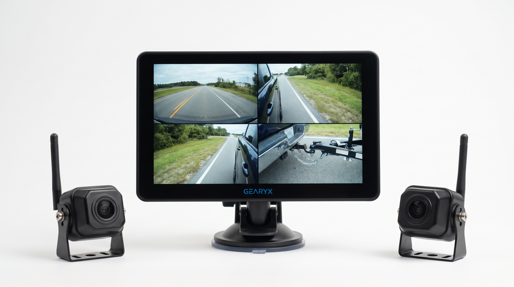 Gearyx Rear Pro wireless RV camera system - monitor and two cameras