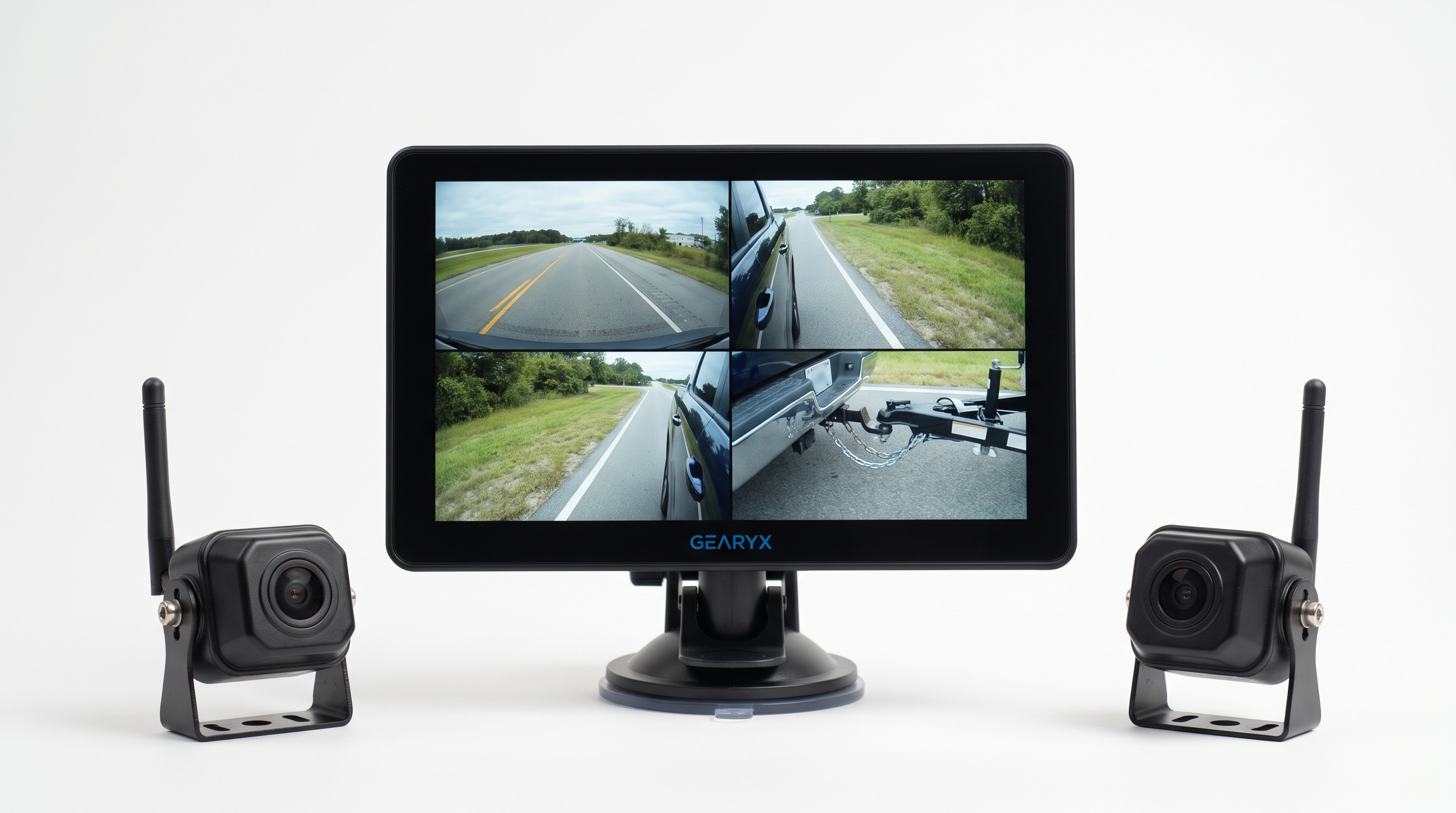 Gearyx Rear Pro wireless RV camera system - monitor and two cameras